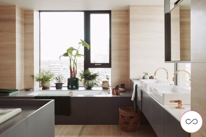 Это ванная-мечты, но  все применяемо и на стандартные  квадратные метры