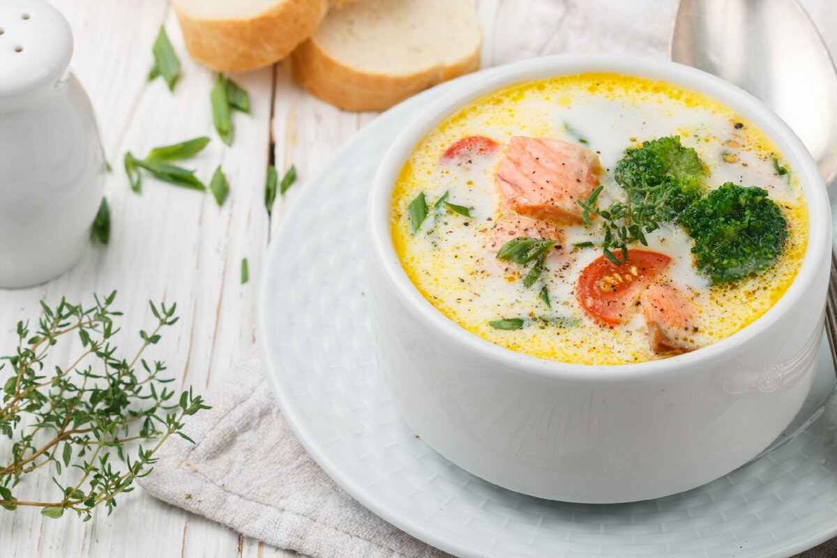 Сливочный суп с семгой: пошаговый рецепт с фото, как приготовить вкусный суп