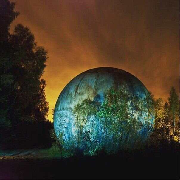 Загадочный шар в лесах Тверской области.