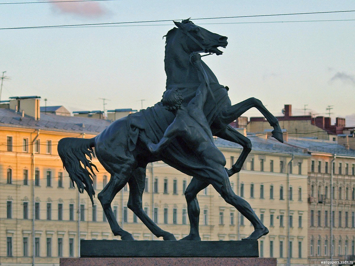 Аничков мост статуи. Клодт скульптор Аничков мост.