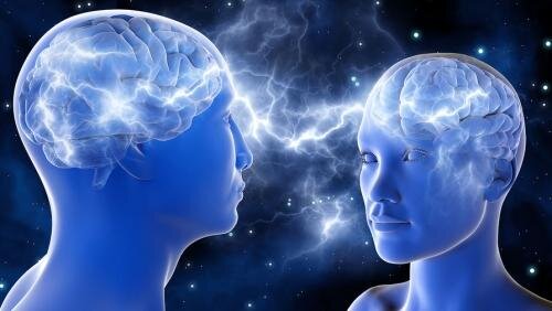Визаулизация ментальной связи между мужчиной и женщиной