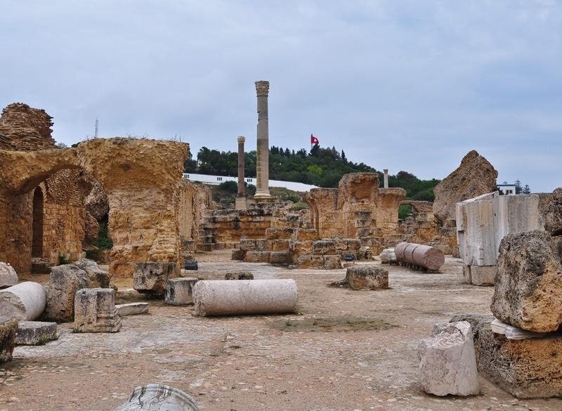 Руины Карфагена в наши дни.