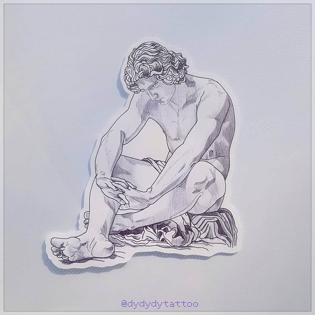 Один из моих дизайнов для тату, свободен для брони.