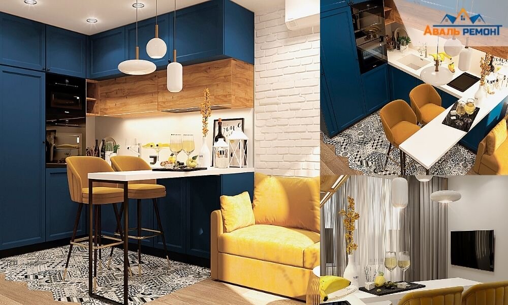 Дизайн маленькой квартиры студии 2021