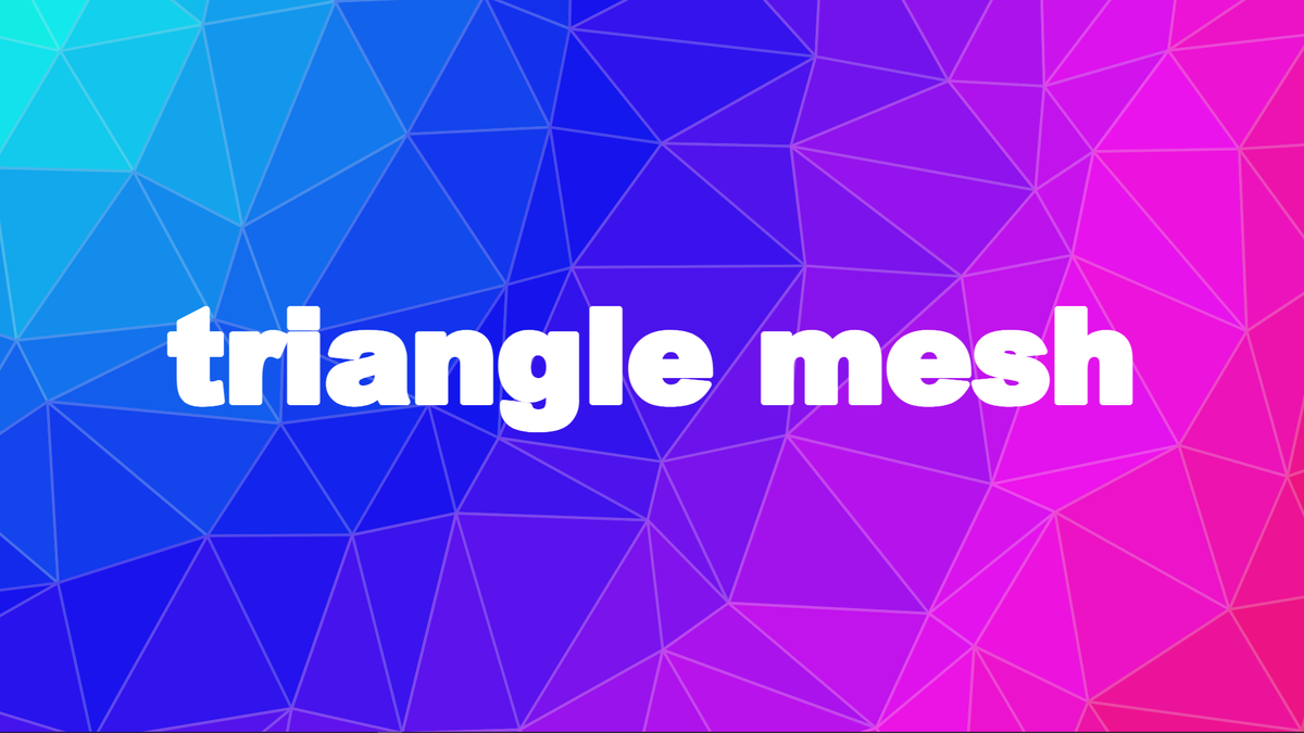 Triangle mesh poster
