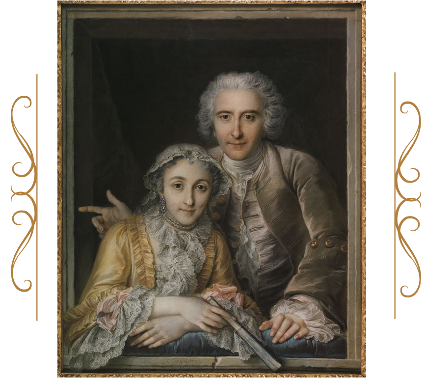 Филипп Купель с супругой, Шарль Антуан Куапель, 1742. (сс) Wikimedia Commons