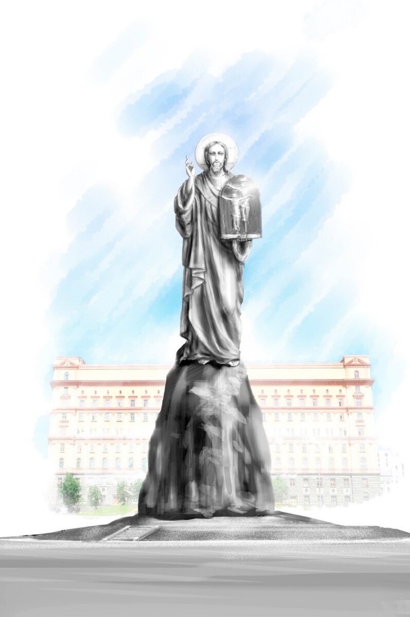 Проект монумента "Благословение" (Главная заповедь Иисуса Христа") Автор проекта - В.Н.Ведерников.