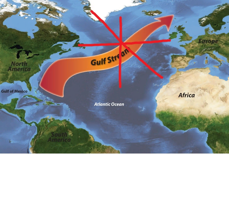 Вопрос говоря о влиянии гольфстрима. Гольфстрим в Атлантическом океане. Океан течение Гольфстрим. Гольфстрим Канада. Гольфстрим Северо атлантическое норвежское.