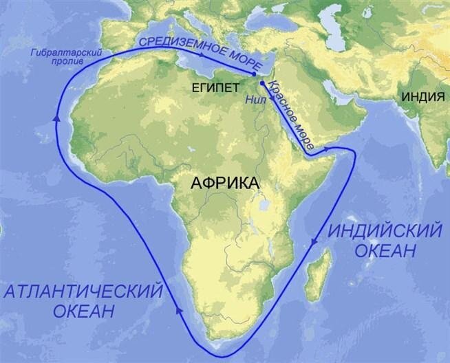 Африку с евразией соединяет гибралтарский пролив средиземное