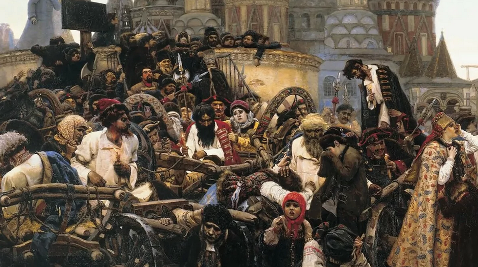 На картинах исторического жанра может быть изображено