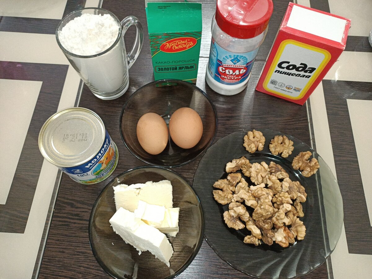 ингредиенты для теста