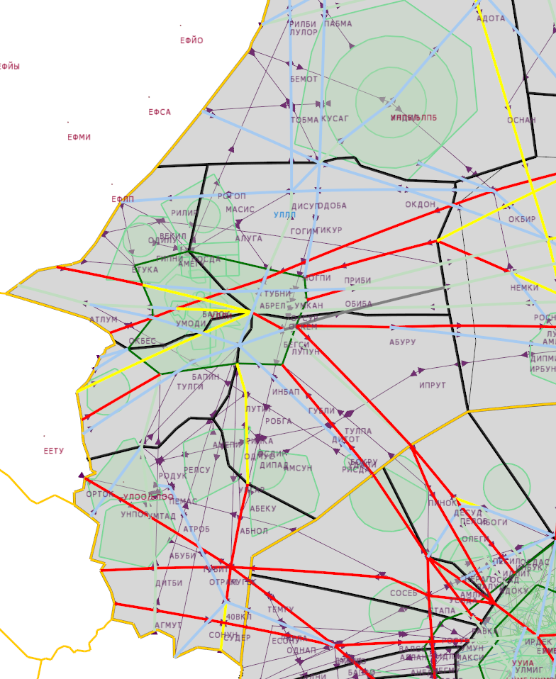 Карта воздушных пространств россии