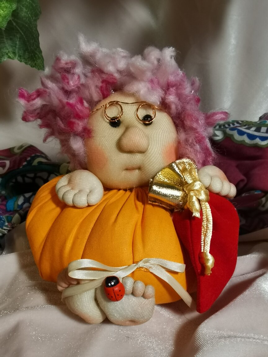 Кукла Тыковка, ручная работа.