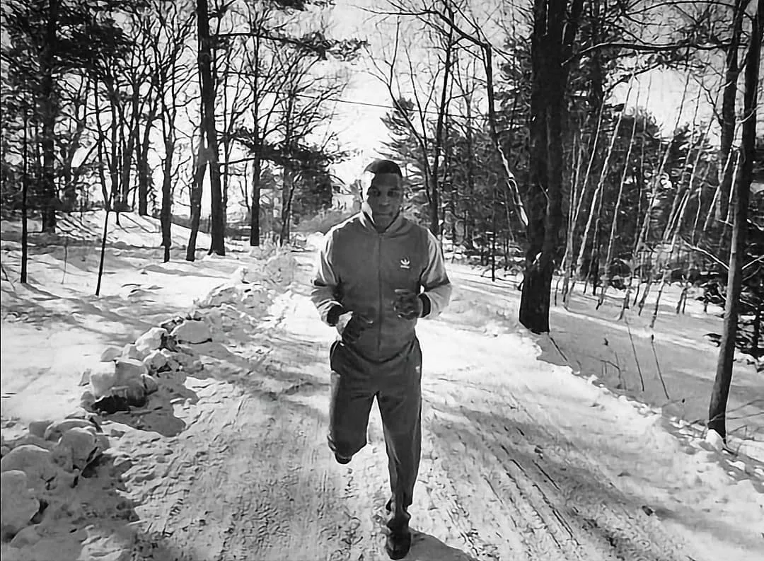 Майк Тайсон на пробежке