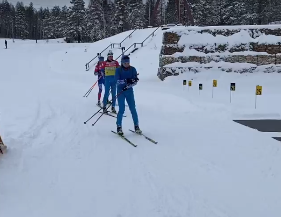 Видео с одной из первых тренировок на снегу от тренера по стрельбе Максим Максимов