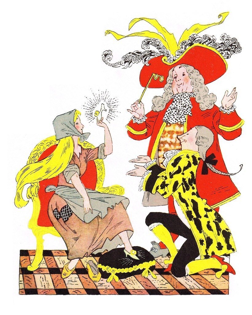 Эрик Булатов. Олег Васильев. Иллюстрация к сказке "Золушка" Бр.Гримм