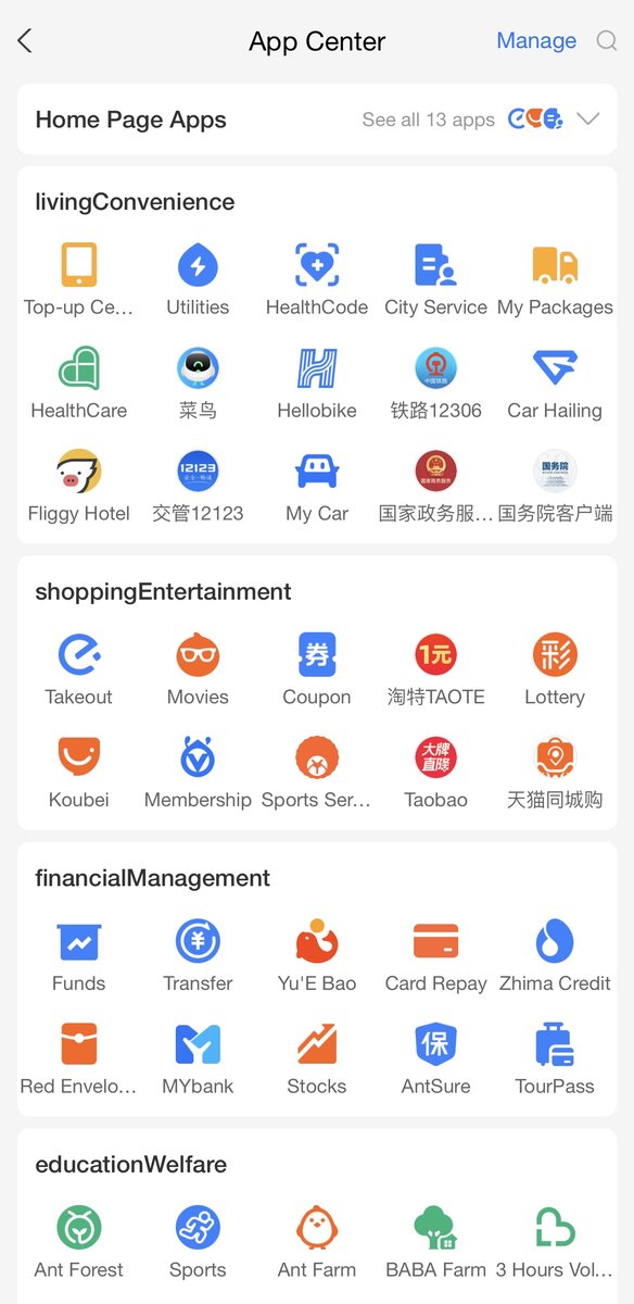 Сервисы Alipay 