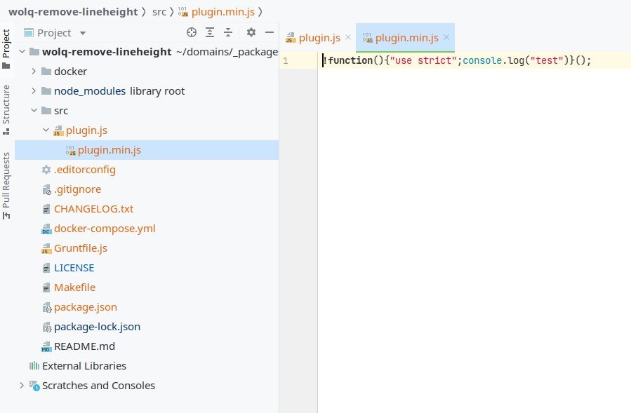 Внешний вид сжатого файла после минификации с помощью grunt-terser
