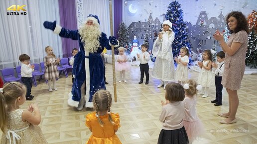 Новогодний утренник в детском саду. Видеосъемка в детском саду