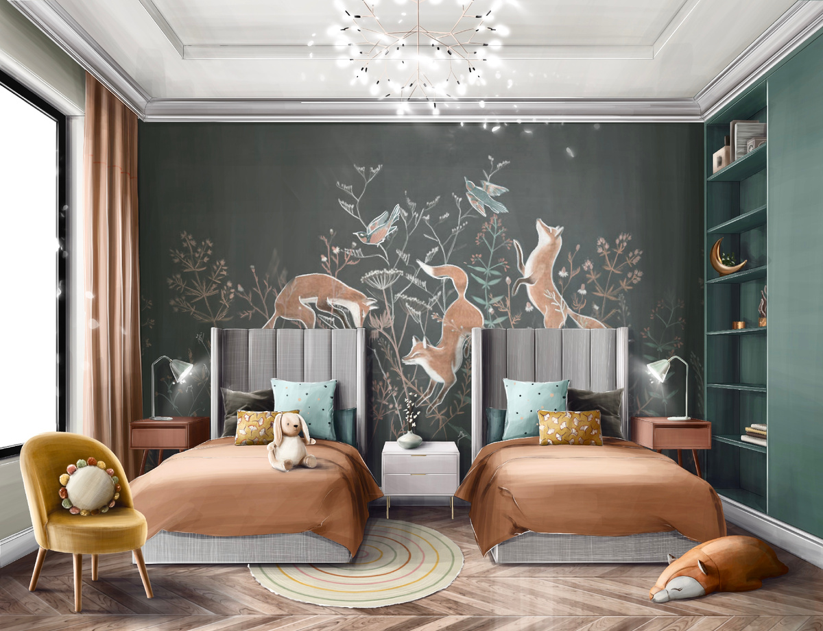 Скетч-визуализация детской