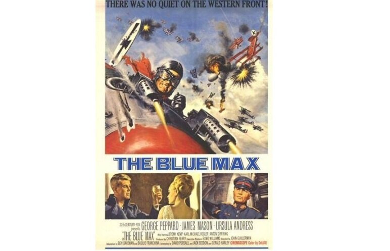 Афиша к фильму «Голубой Макс», в котором главный герой летает на истребителе Пфальц D.III
