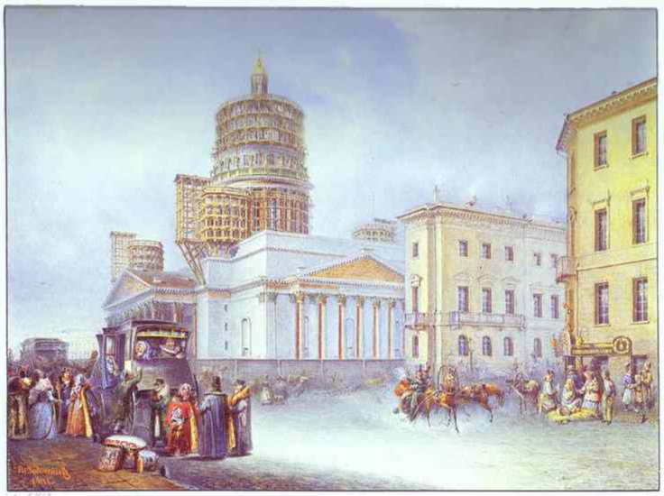 Монферран картины. Архитектор Садовников. Садовников в художник Мариинский дворец. Картины Россия 1841.