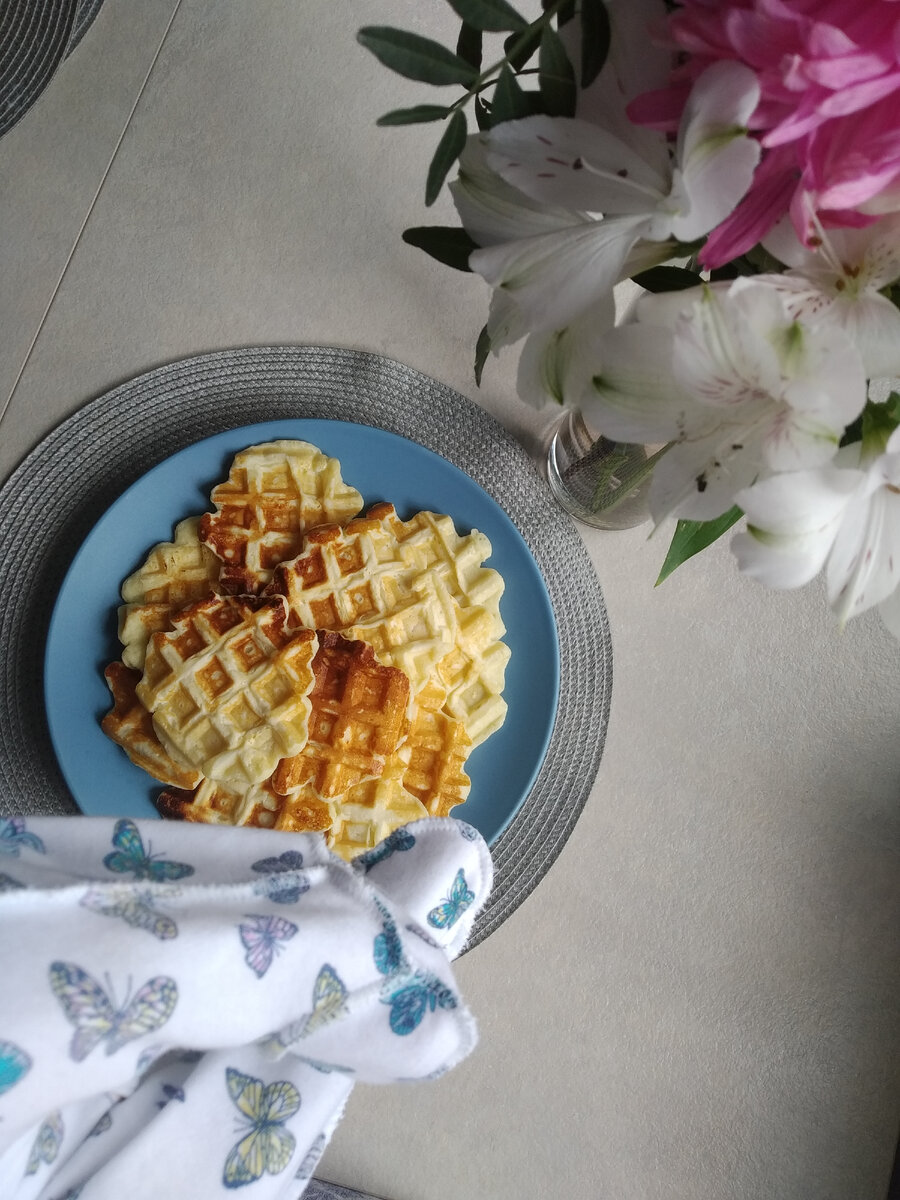 Творожные вафли.