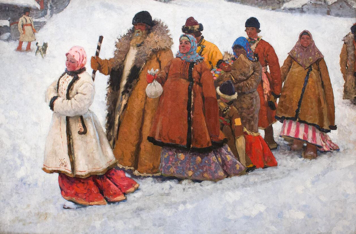 Художник Иванов С.В., "Семья", 1906 г.