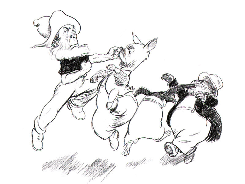 Иллюстрация из книги «Волшебный Пудинг»