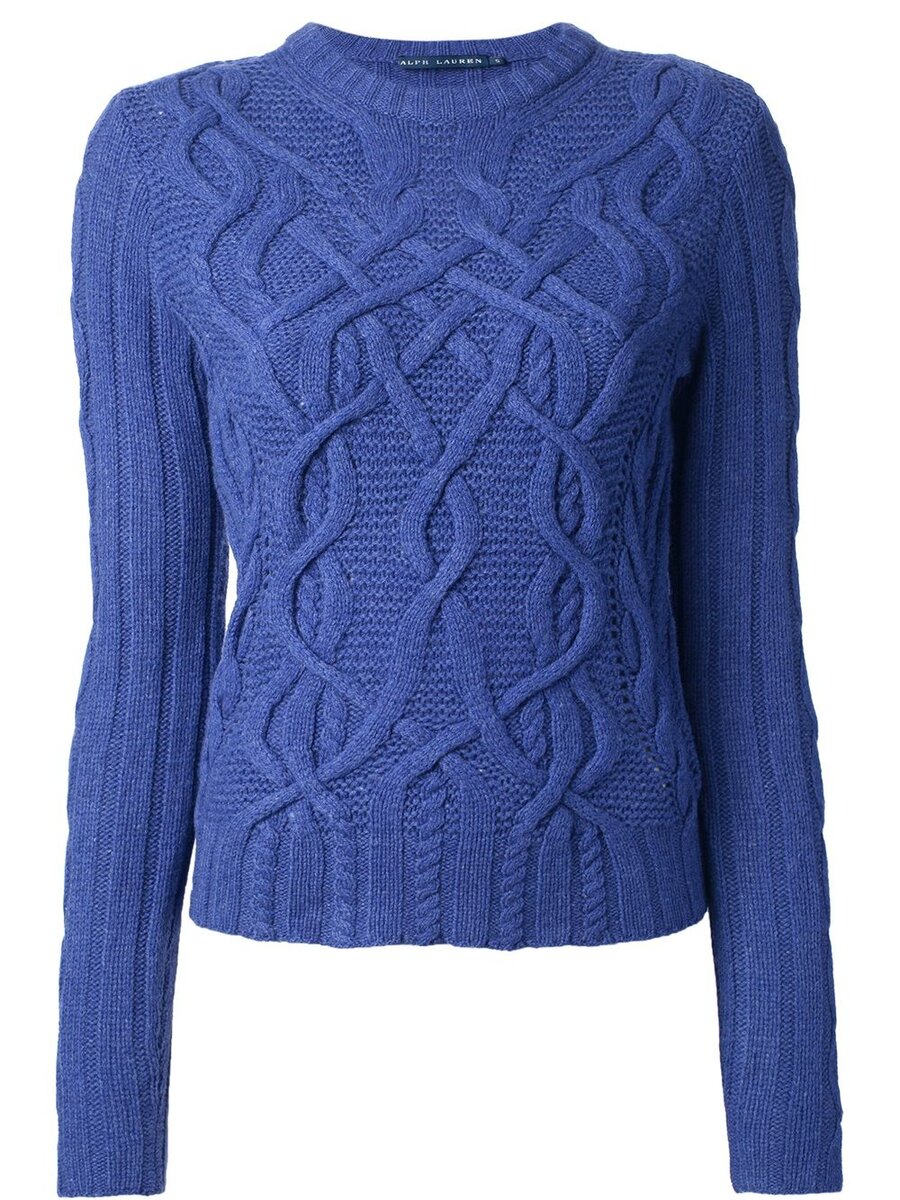 Пуловер с аранами от Ralph Lauren