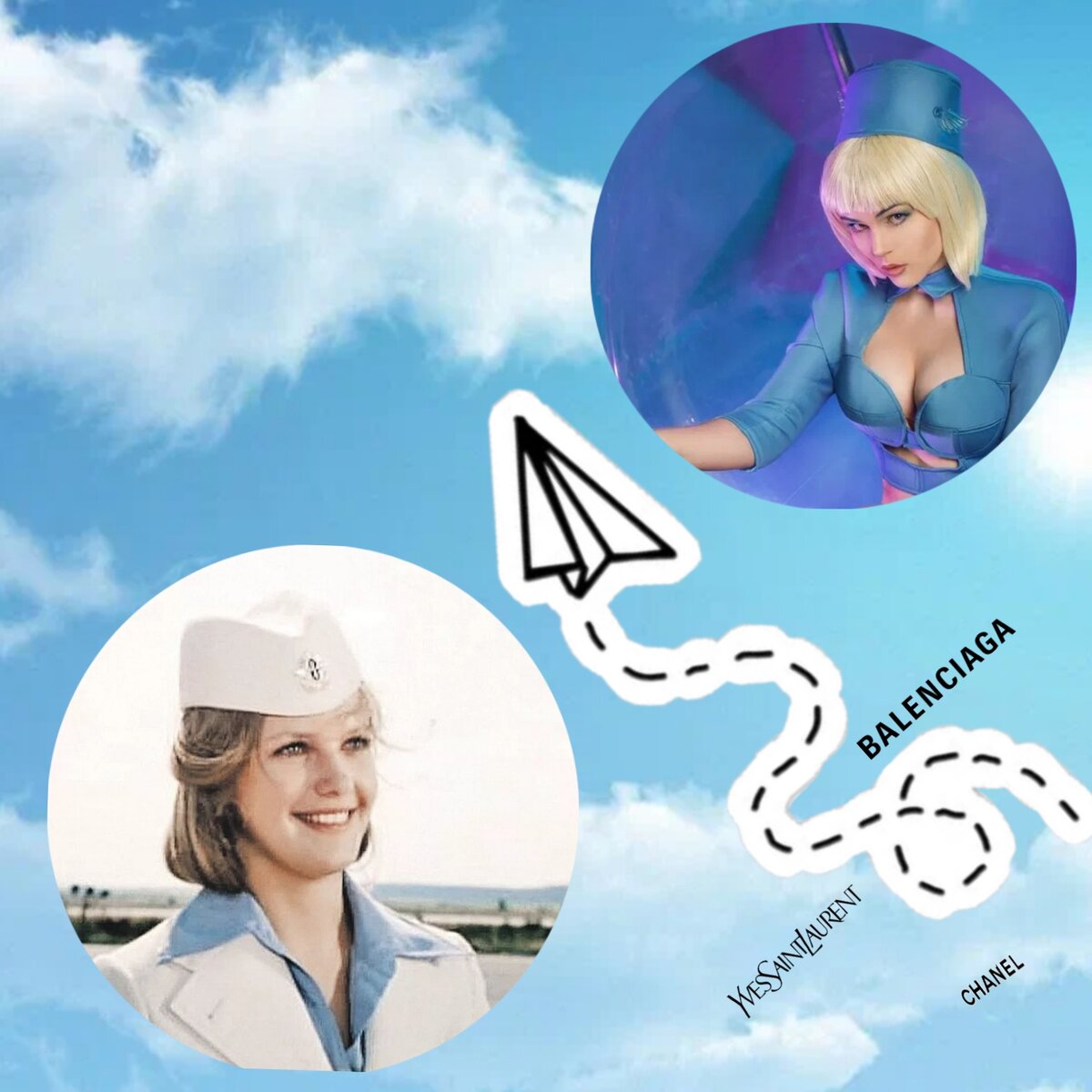 Знаменитая Лариса Ивановна из "Мимино" и инопланетная стюардесса из "Пятого элемента" в Жан Поль Готье.