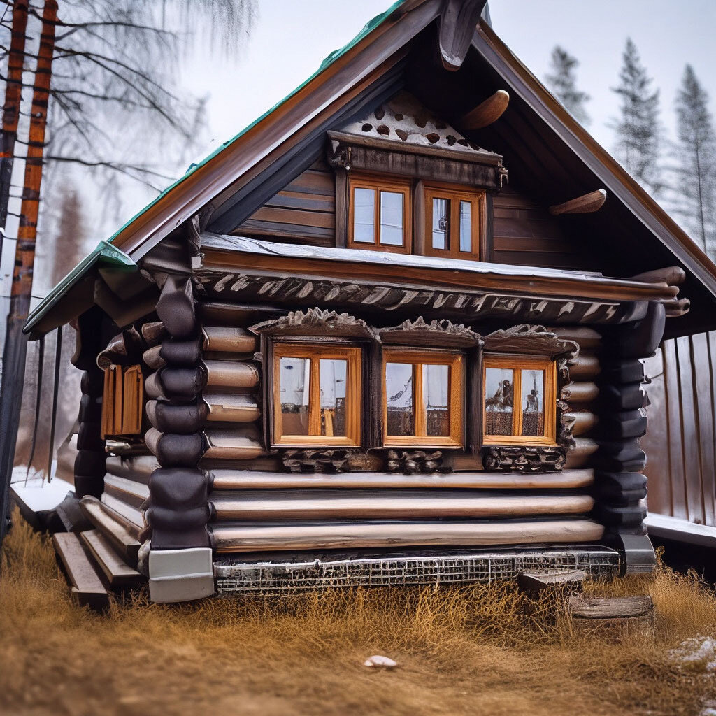 Русская деревянная изба