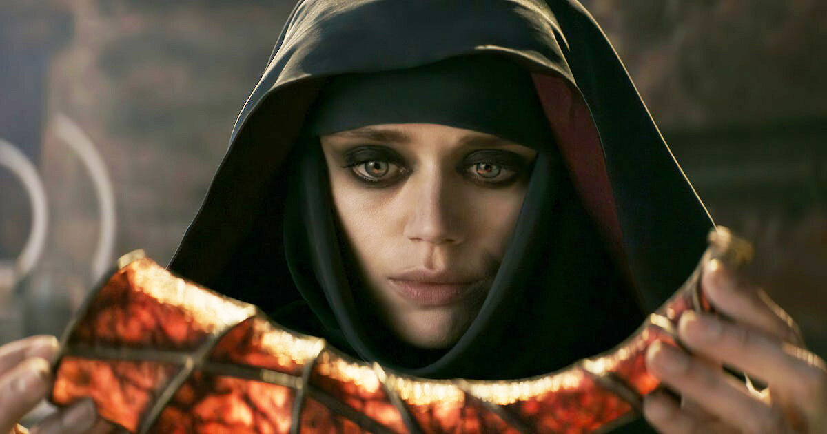 Кадр из фильма Dungeons & Dragons: Honor Among Thieves. Режиссеры: Джон Фрэнсис Дейли и Джонатан М. Голдштейн. Оператор: Бэрри Петерсон. Производство: Allspark Pictures, Aurum Producciones S.A., Hasbro Inc., Hasbro Studios, Paramount Pictures