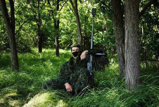    Работа снайперов в зоне специальной военной операции