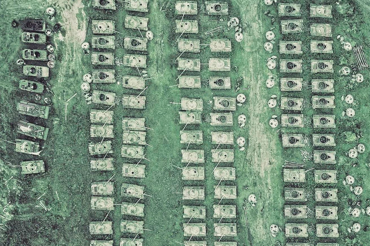 Танковое кладбище в Сибири