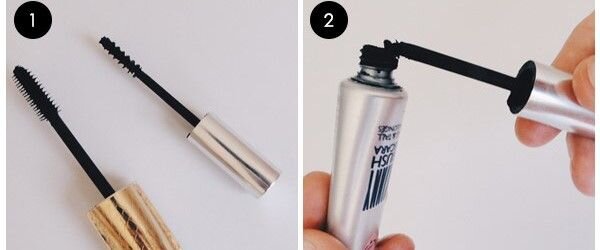 для первого шага тушь может быть любой, но конечно, рабочей