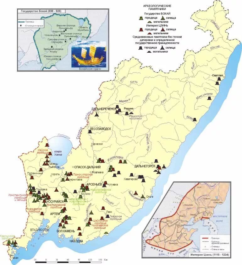 Карта полезных ископаемых приморского края