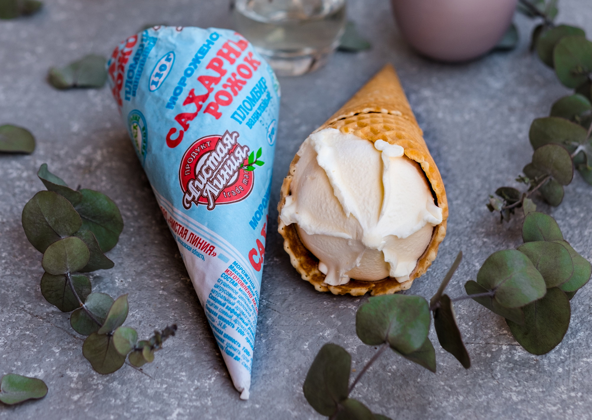 Ванильный рожок «Чистая Линия» 