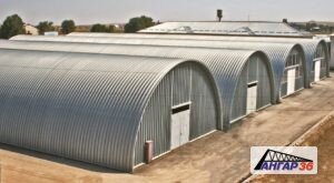 Лидером в строительстве ангаров и других быстровозводимых сооружений является Ангар 36. Проектный отдел компании предлагает типовые и индивидуальные решения для строительства арочных ангаров. В Свердловском районе Ангар 36 предлагает возведение бескаркасных ангаров по низким ценам, а также строительство зернохранилищ и агрокомплексов под ключ.