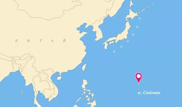 Расположение Сайпана.