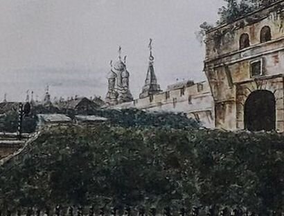 Троица в Никитниках. Фрагмент картины