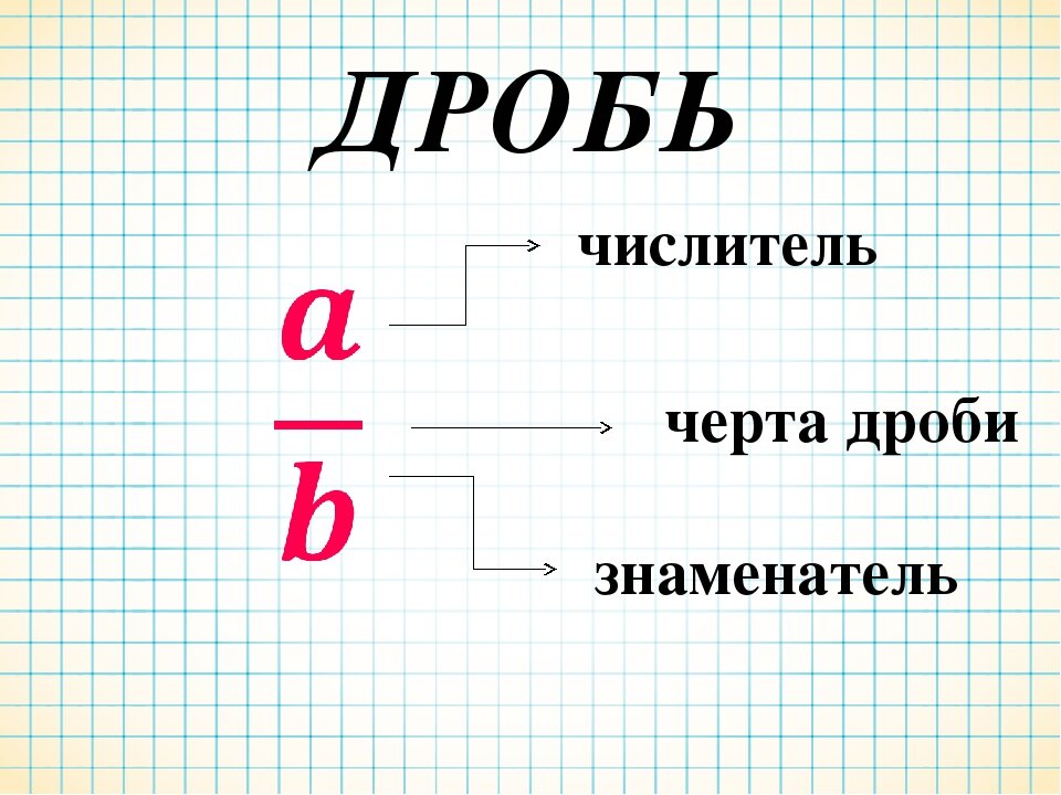 Числитель и знаменатель картинки