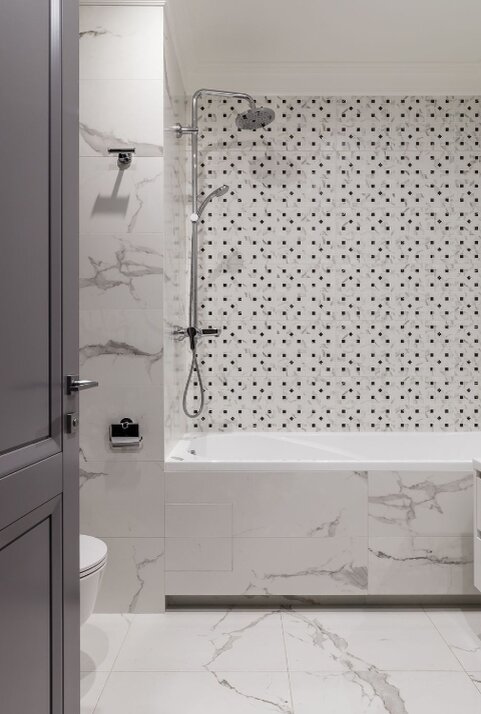 Фрагмент ванной комнаты. Автор проекта: Алиса Свистунова. Фото: Михаил Чекалов.