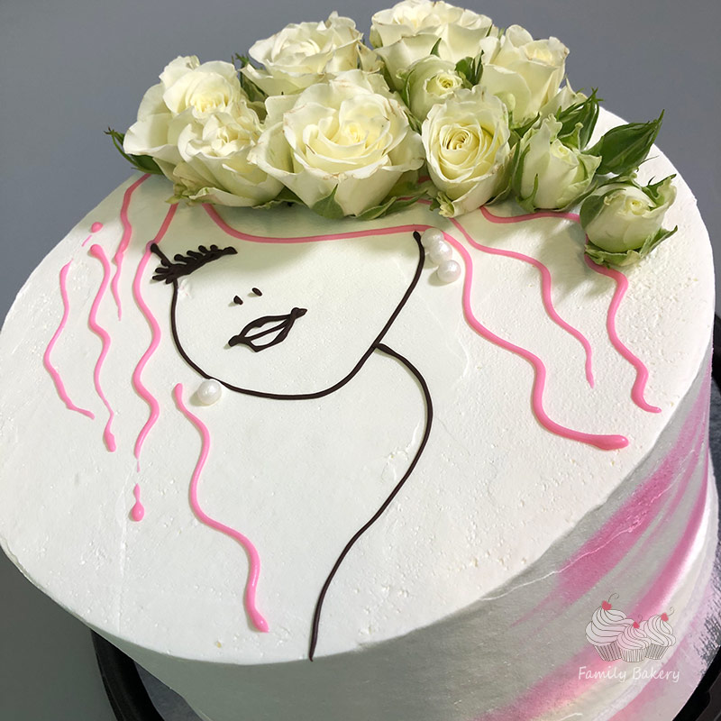 Торт девушке 22. Торт для девушки. Торт девочка. Торт на день рождения девушке. Украшение торта для девушки.