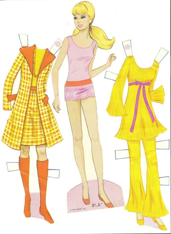 Барби- вырезалка 1971