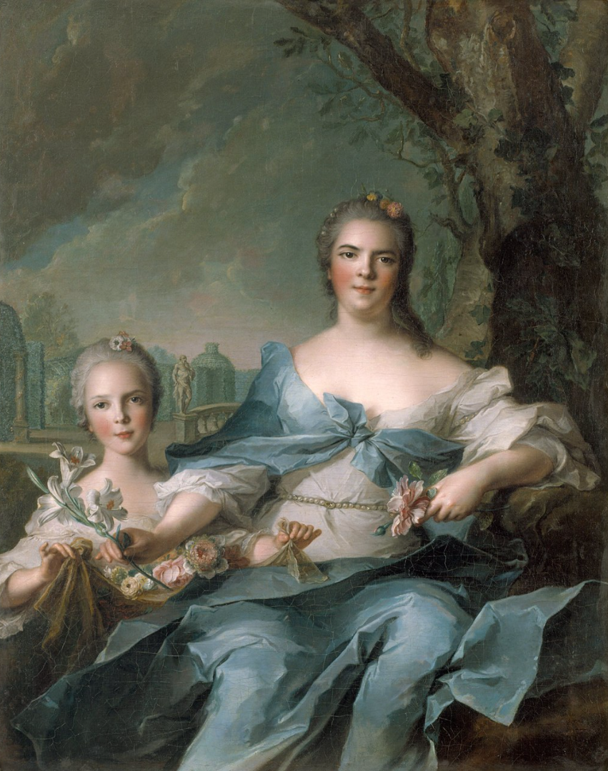 Мадам Первая с дочерью. худ. Жан-Марк Натье. 1750 г. Источник: WikiCommons
