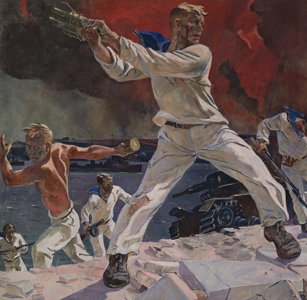 Оборона Севастополя 1941-1942 Дейнека. Оборона Севастополя картина Дейнеки. А.А.Дейнека «оборона Севастополя» (1943).