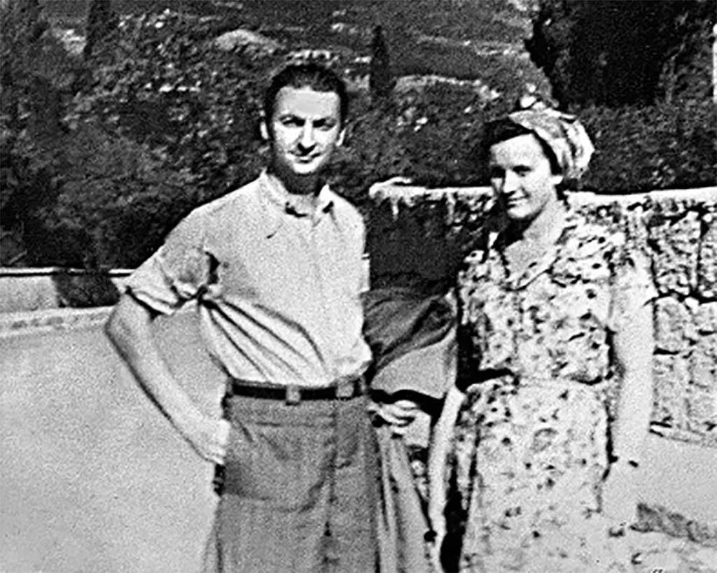 Георгий Вицин с женой Тамарой.