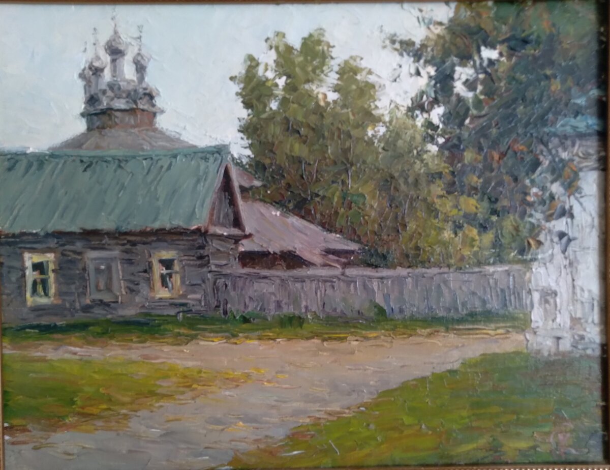 "Улочка в Ипатьевской слободе" 35*45 холст, масло, 2020 г., г. Кострома