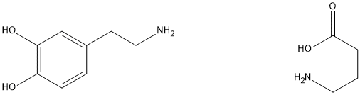 дофамин                                                                  гамма-аминомаслянная кислота (ГАМК)